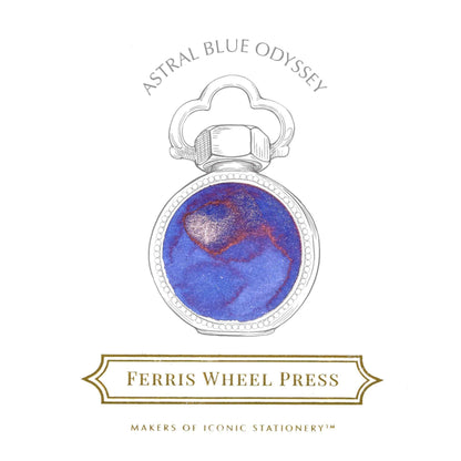 Ferris Wheel Press Fountain Pen Ink – Astral Blue Odyssey, 10ml