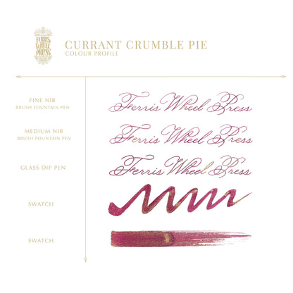 Ferris Wheel Press Fountain Pen Ink – Currant Crumble Pie, 10ml