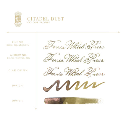 Ferris Wheel Press FerriTales Fountain Pen Ink – Citadel Dust, 85ml