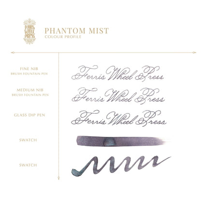 Ferris Wheel Press FerriTales Fountain Pen Ink – Phantom Mist, 20ml