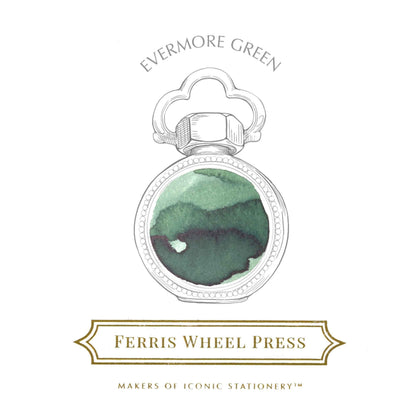 Ferris Wheel Press Fountain Pen Ink – Evermore Green, 38ml