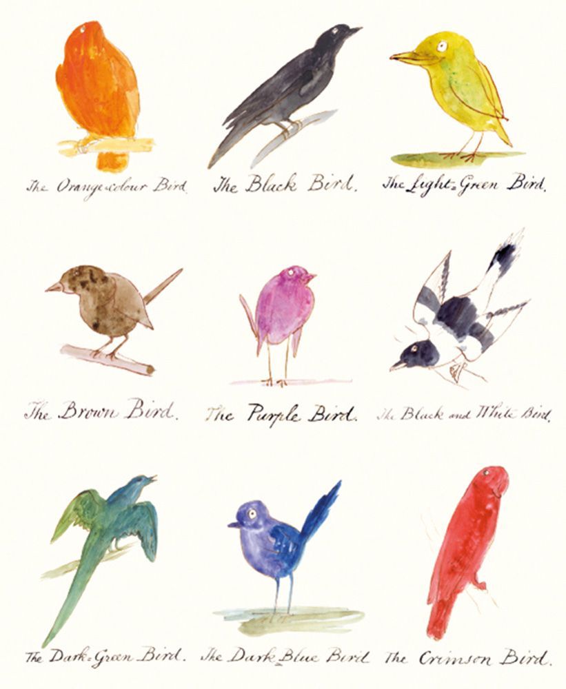 Lear Birds Art Card