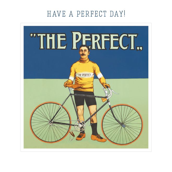 Belgian Poster The Perfect Bicycle Birthday Card