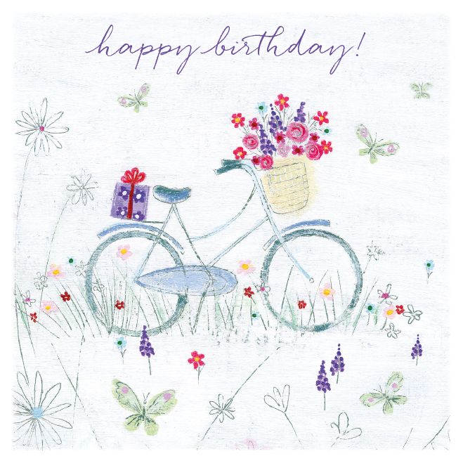 Lucy Grossmith Birthday Bicycle Card