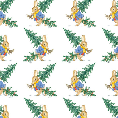 Margaret Tempest Bringing Home the Christmas Tree Gift Wrap Sheet