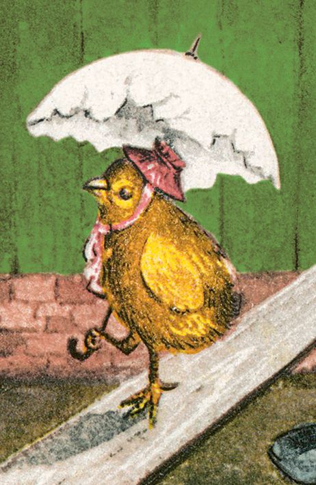 Easter Chick And Umbrella (5 Pack)