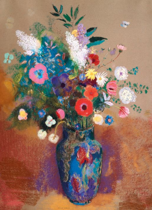 Odilon Redon Bouquet of Flowers Art Card