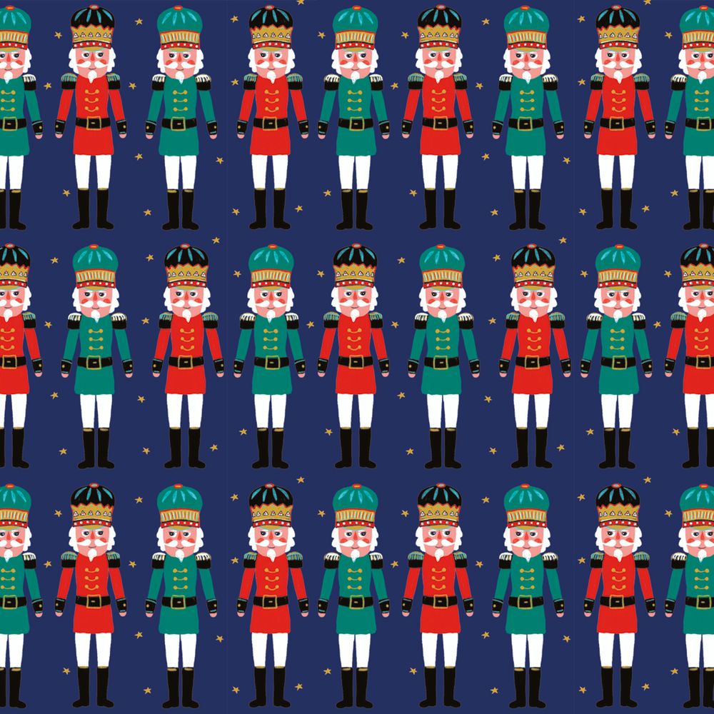 Liza Lewis Nutcracker Christmas Gift Wrap Sheet