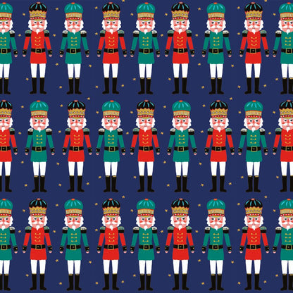 Liza Lewis Nutcracker Christmas Gift Wrap Sheet
