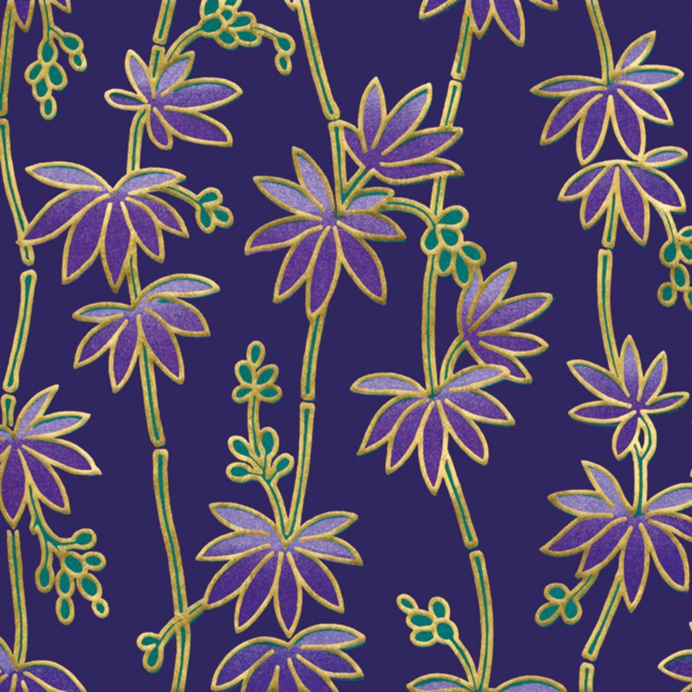 Purple Bamboo Art Card