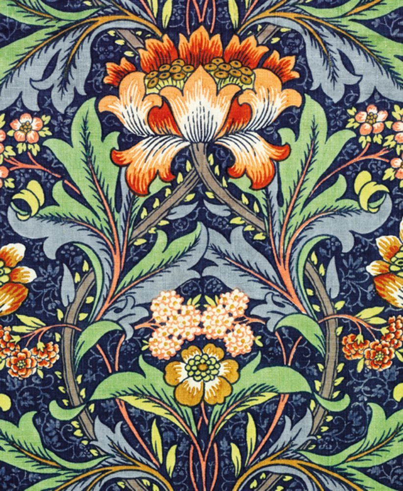 Sidney Mawson Chintz Funishing Fabric Art Card