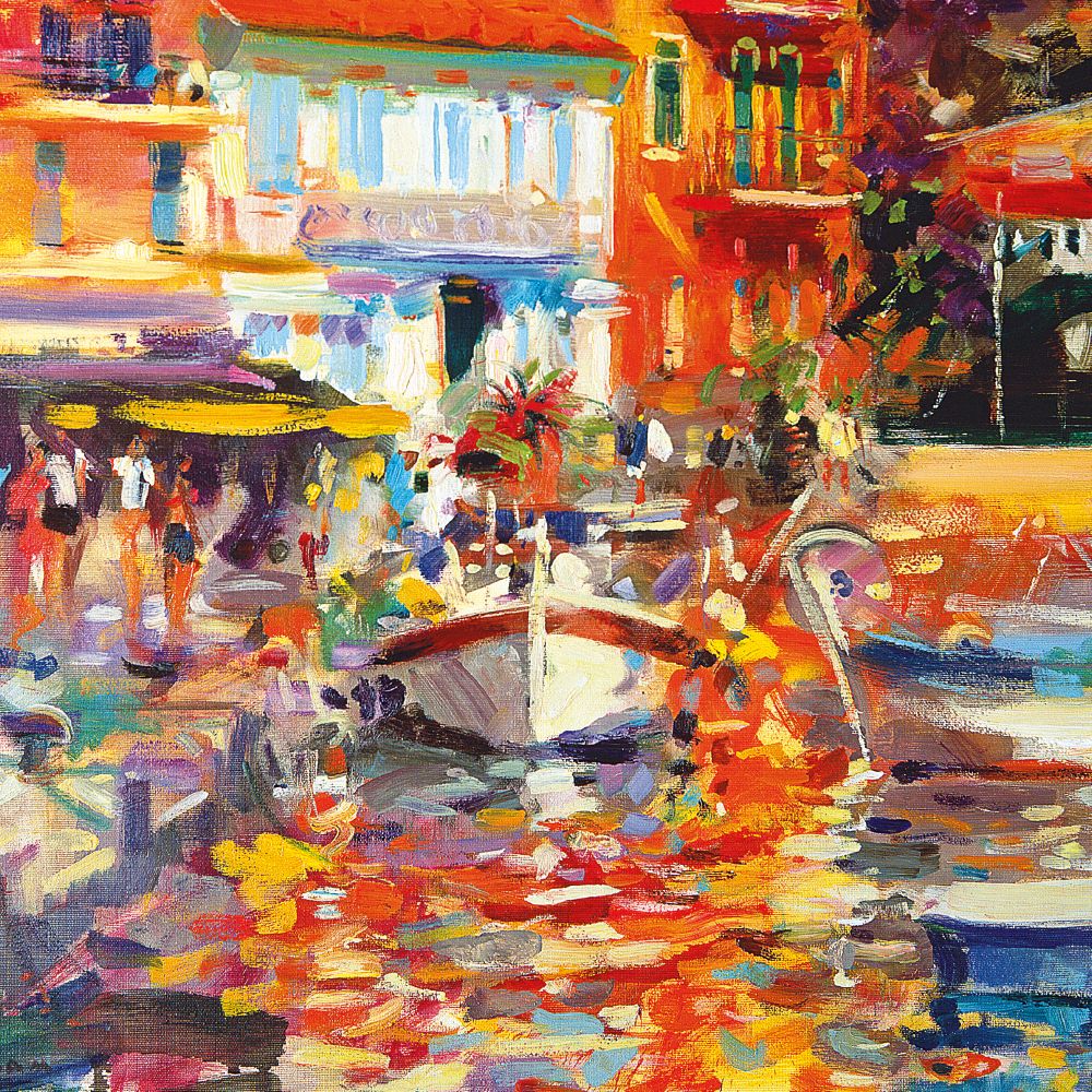 Peter Graham Reflections, Villefranche Art Card