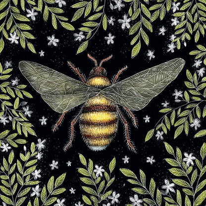 Catherine Rowe Honey Bee Pattern & Moth Pattern Notecard Wallet