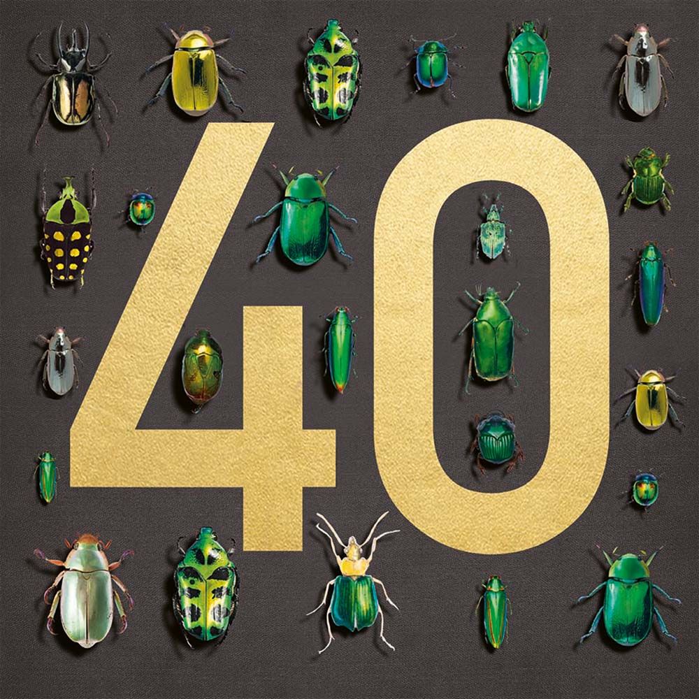 Natural History Museum Beetles 40 Birthday Card