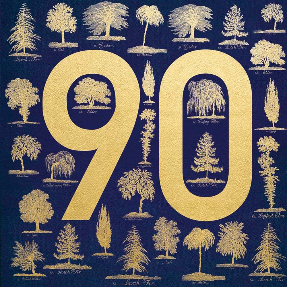 Natural History Museum Trees 90 Birthday Card