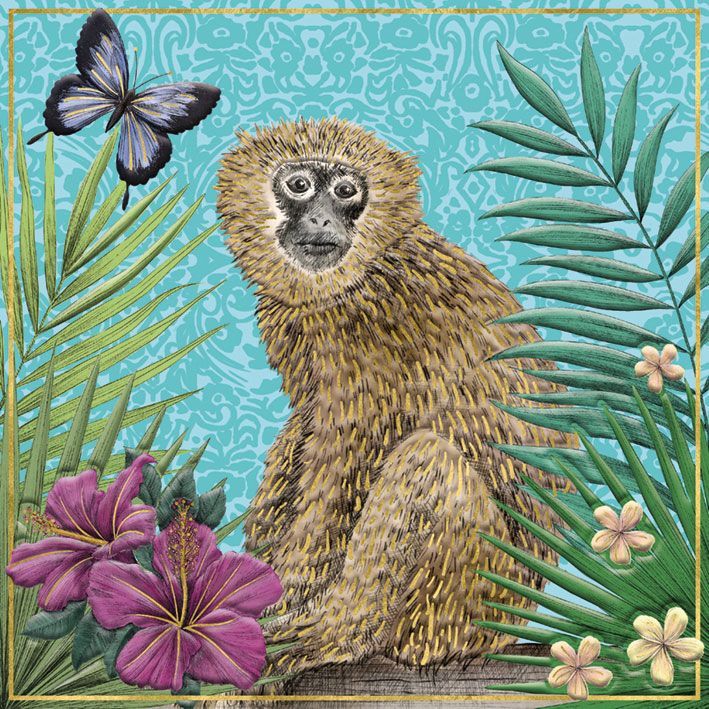 Matthew Williamson Monkey Art Card