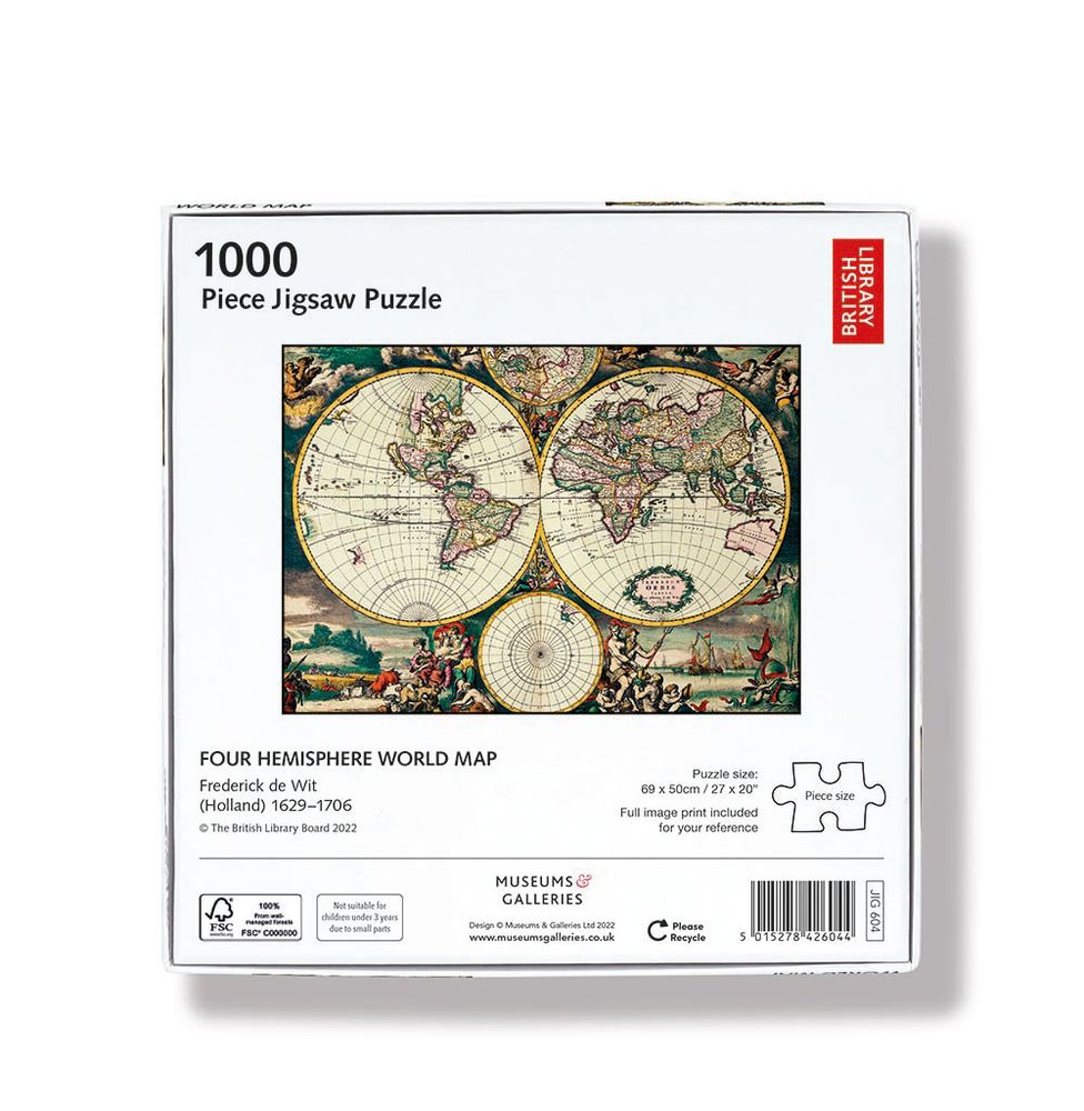 Frederick de Wit A Map of the World Jigsaw Puzzle