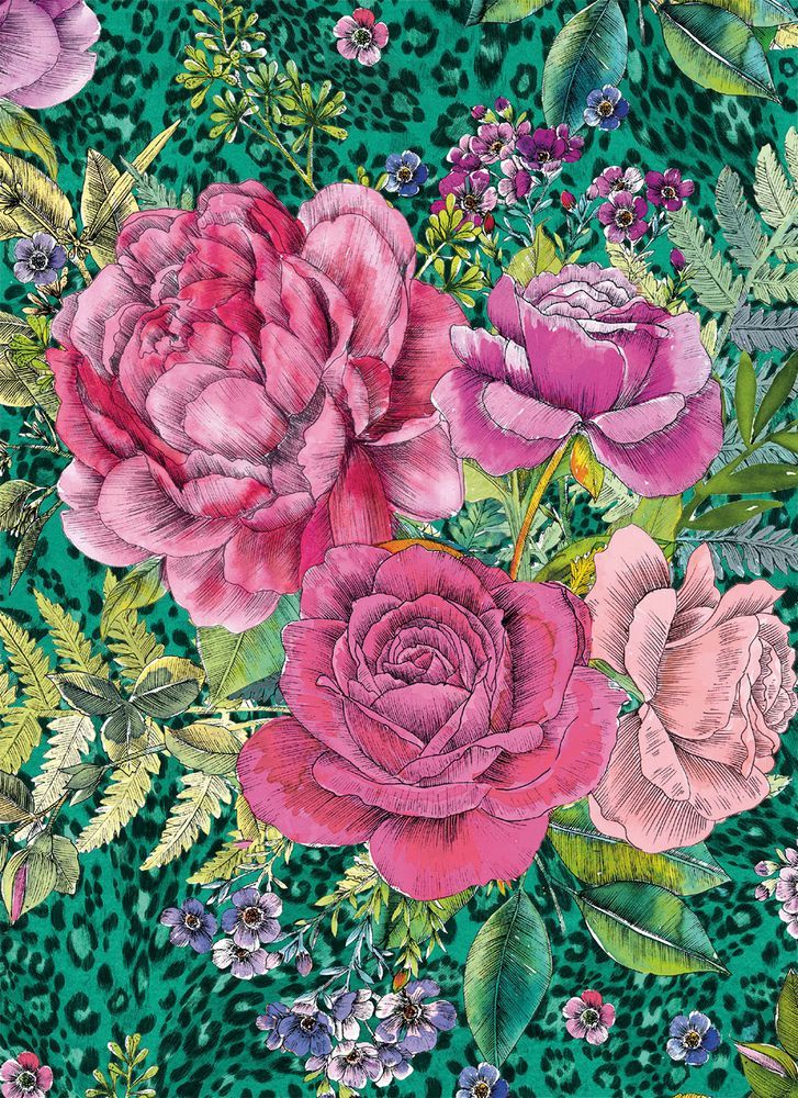 Matthew Williamson Leopard Rose Art Card