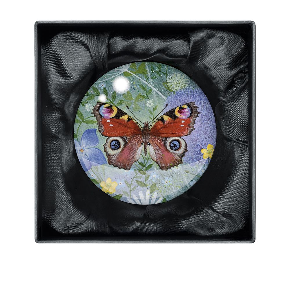 Lucy Grossmith Peacock Butterfly Paperweight