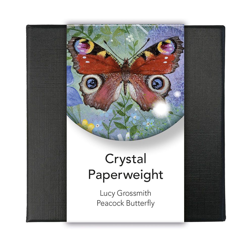 Lucy Grossmith Peacock Butterfly Paperweight