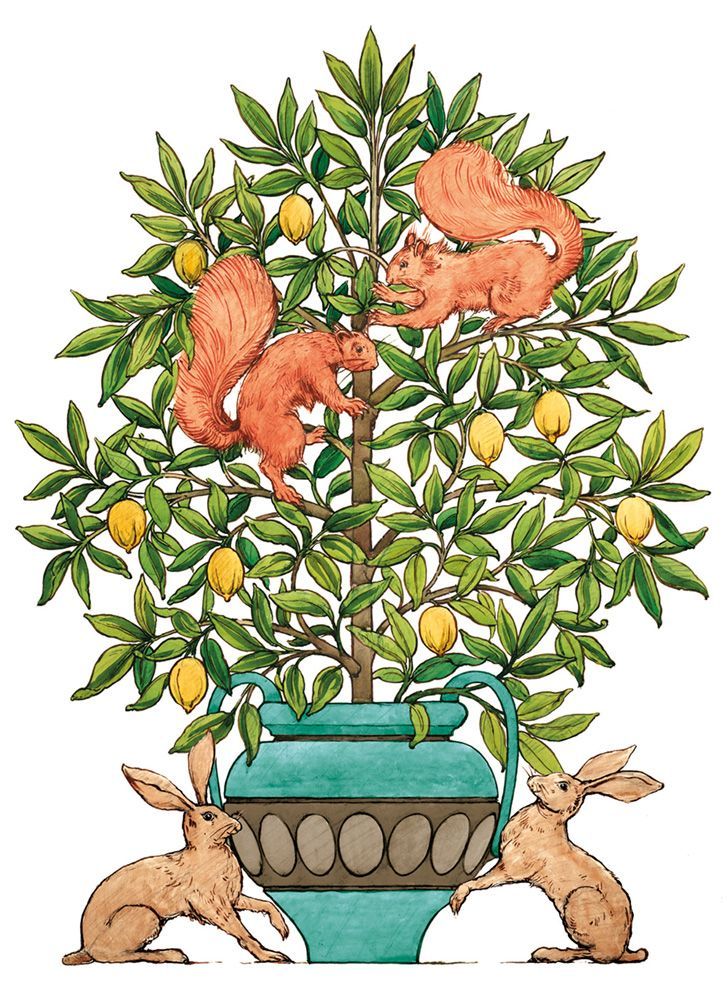 De Morgan Squirrels and Hares Art Card