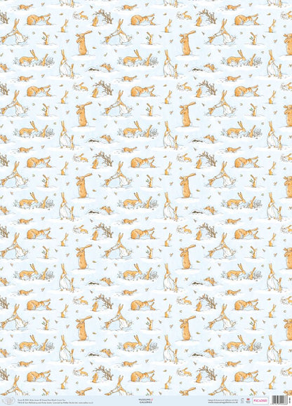 Snow - How Much I Love You Christmas Gift Wrap Sheet