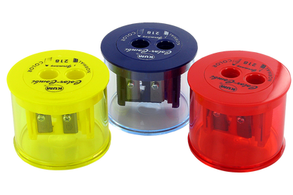 KUM 218T Color-Combi Plastic Double Sharpener – Blunt & Pointed