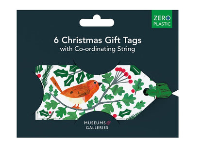 Tracey English Robin and Holly Gift Tags