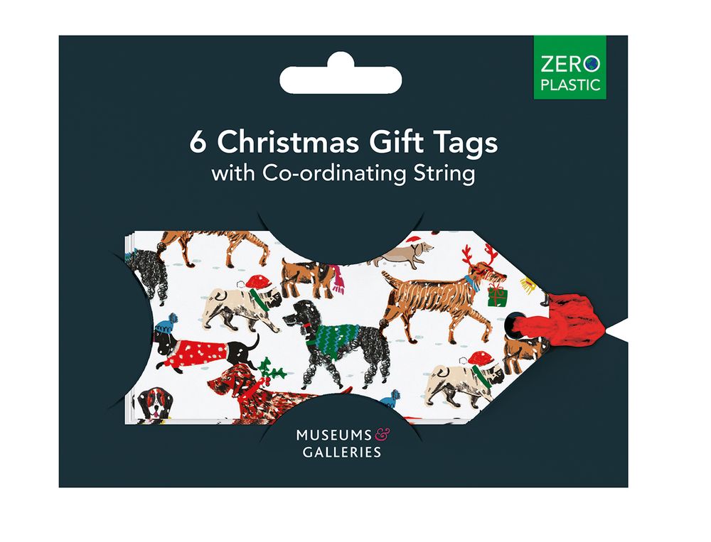 Louise Cunningham Winter Walkies Gift Tags