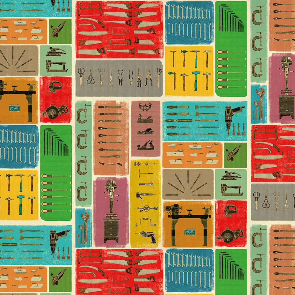 Tools Wrapping Paper