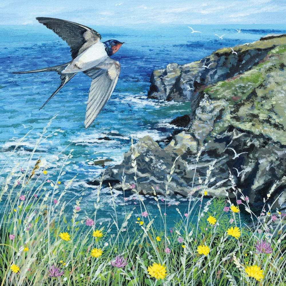 Lucy Grossmith Deep Blue Art Card