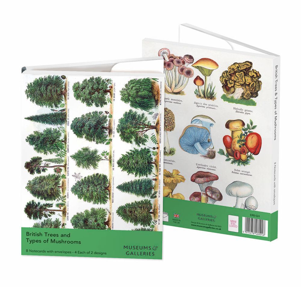 The Boy’s Own Paper / Dr H.M. Menier British Tress & Types of Mushrooms Notecard Wallet