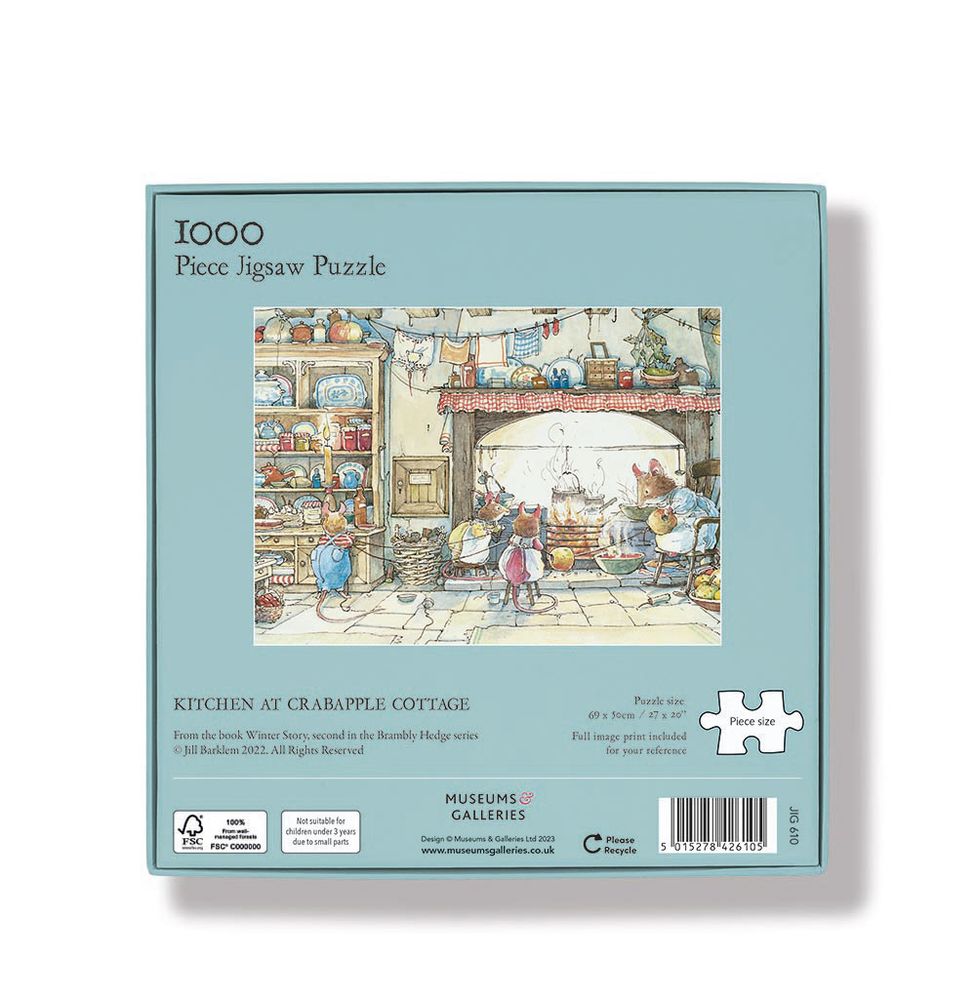 Jill Barklem Kitchen at Crabapple Cottage Jigsaw Puzzle