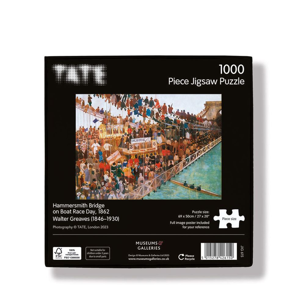 Walter Greaves Hammersmith Bridge on Boat Race Day Jigsaw Puzzle