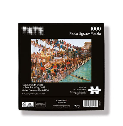 Walter Greaves Hammersmith Bridge on Boat Race Day Jigsaw Puzzle
