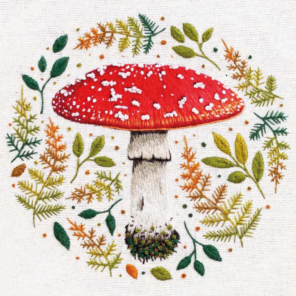 Emillie Ferris Fly Agaric Mushroom Art Card