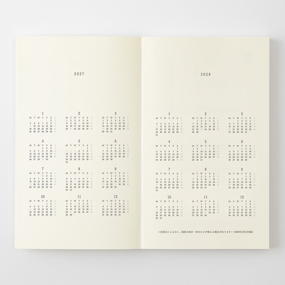 MD Notebook Diary 2027 - B6 Slim