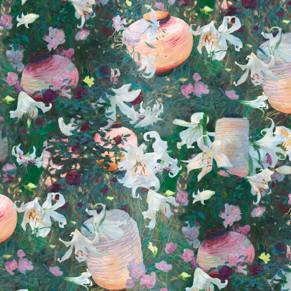 John Singer Sargent Carnation Lily Pattern Gift Wrap Sheet