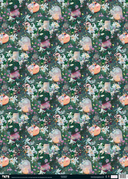 John Singer Sargent Carnation Lily Pattern Gift Wrap Sheet