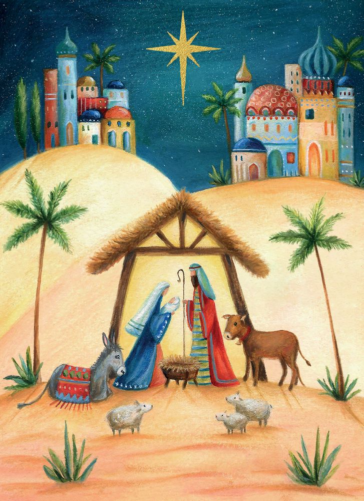 Ileana Oakley Bethlehem Night Christmas Card Pack