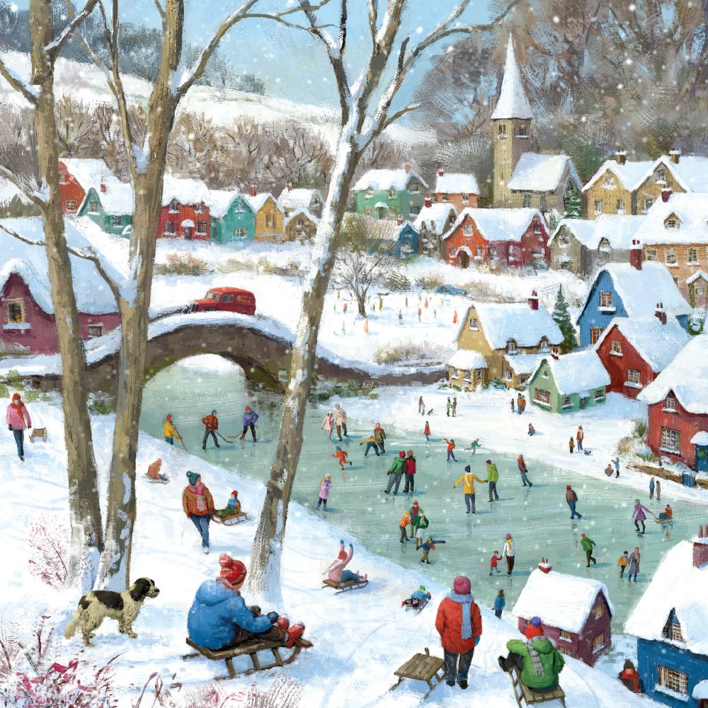 Daniel Rodgers Fun in the Snow Christmas Card Pack