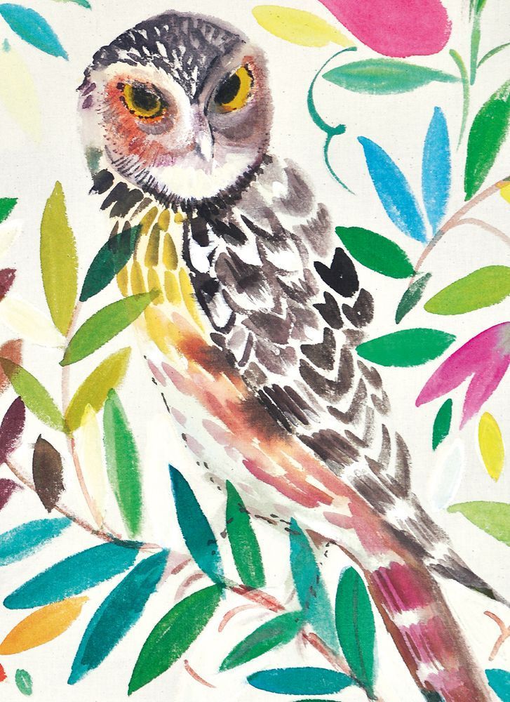 Sarah Campbell Wise Owl Art Card