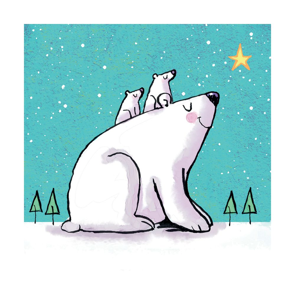 Robert McPhillips Polar Bears Christmas Card Pack