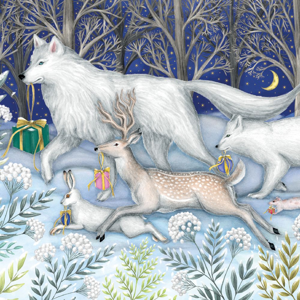 Catherine Rowe Dashing Through the Snow Christmas Card Pack