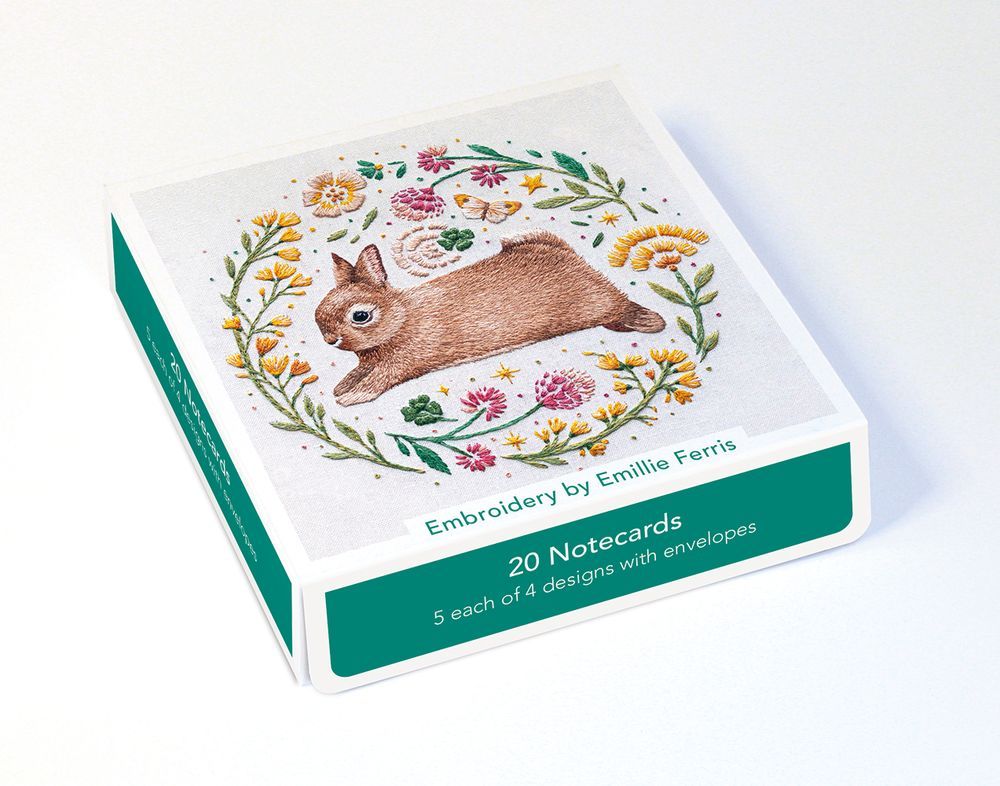 Emillie Ferris Embroidery Notecard Wallet