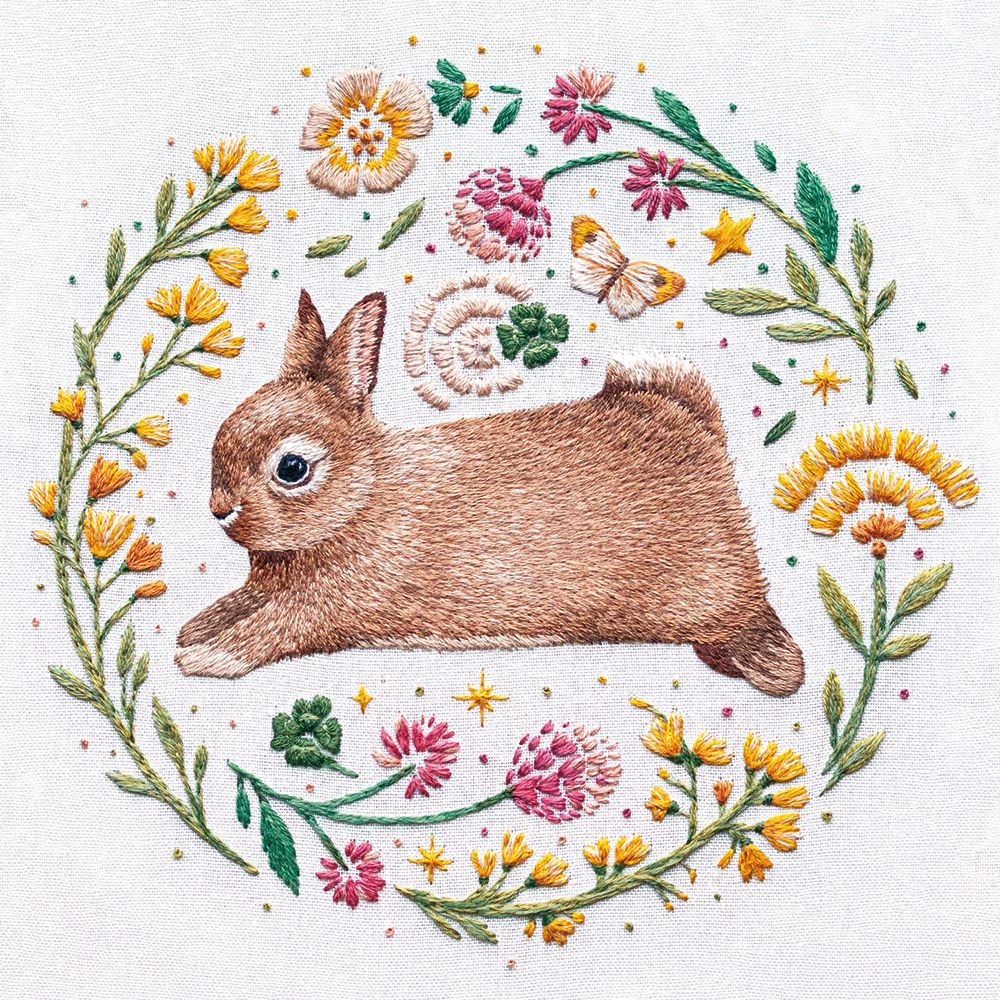 Emillie Ferris Embroidery Notecard Wallet