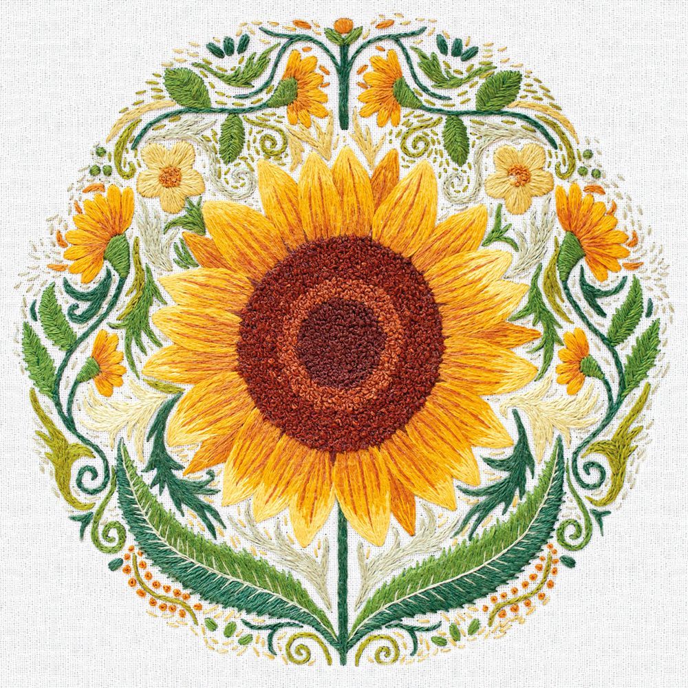 Emillie Ferris Embroidery Notecard Wallet