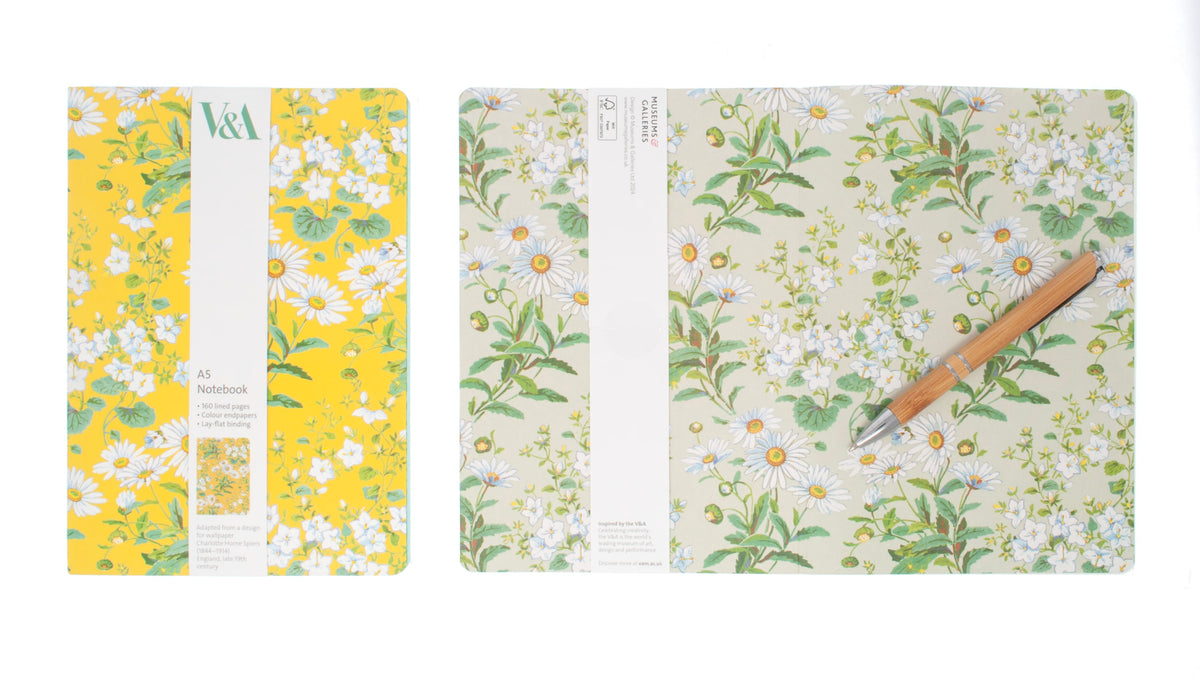 Charlotte Horne Spiers Yellow Flowers Notebook