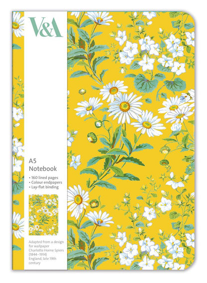 Charlotte Horne Spiers Yellow Flowers Notebook