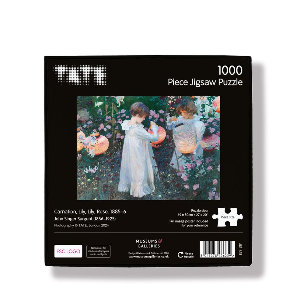 John Singer Sargent Carnation Lily Rose Jigsaw Puzzle